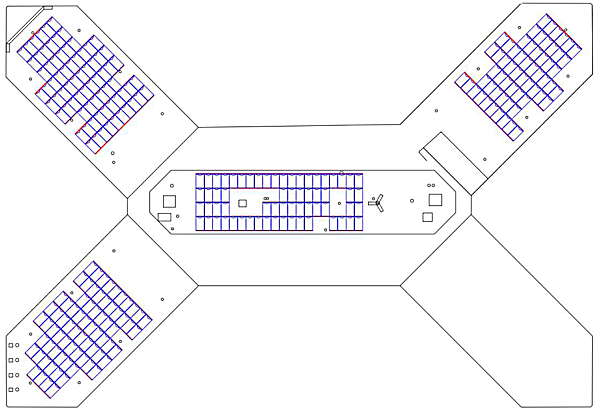 Layout auf dem Dach von Uhde in Dortmund